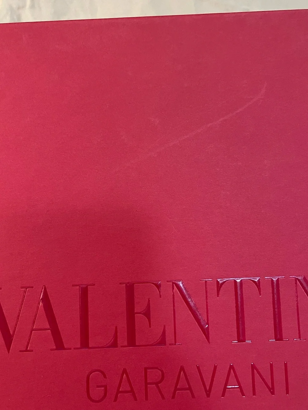 Valentino Garavani Bright Red Embossed Gift Box